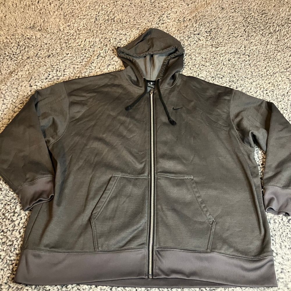 Nike Hoodie Jacket Men's Gray XL‎ Full Zip